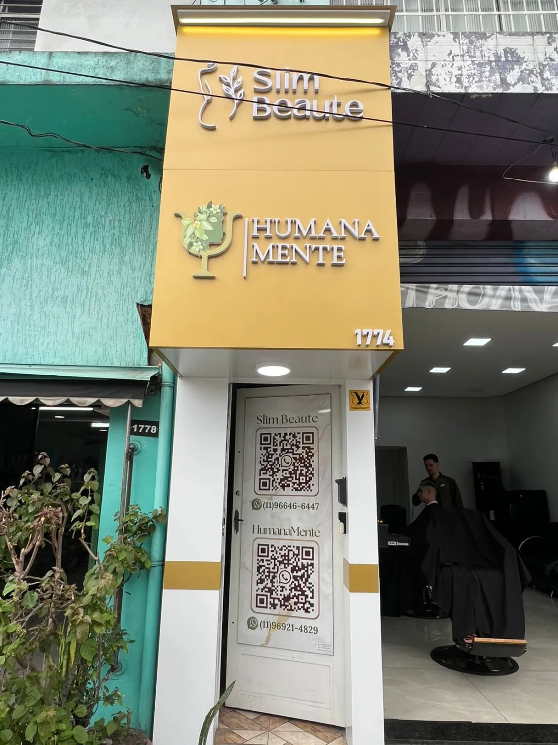 Fachada da Slim Beauté na Vila Antonieta